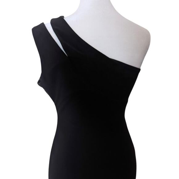 Y2K Guess Studded Sequin Cold Shoulder Formal Maxi Slip Dress Size 4 - Picture 3 of 9